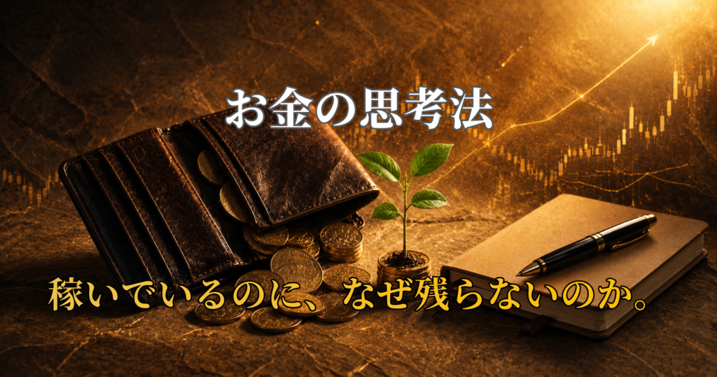 お金の悩みを解決したい人へ。 貯金・投資・インフレに向き合う、 お金の思考法