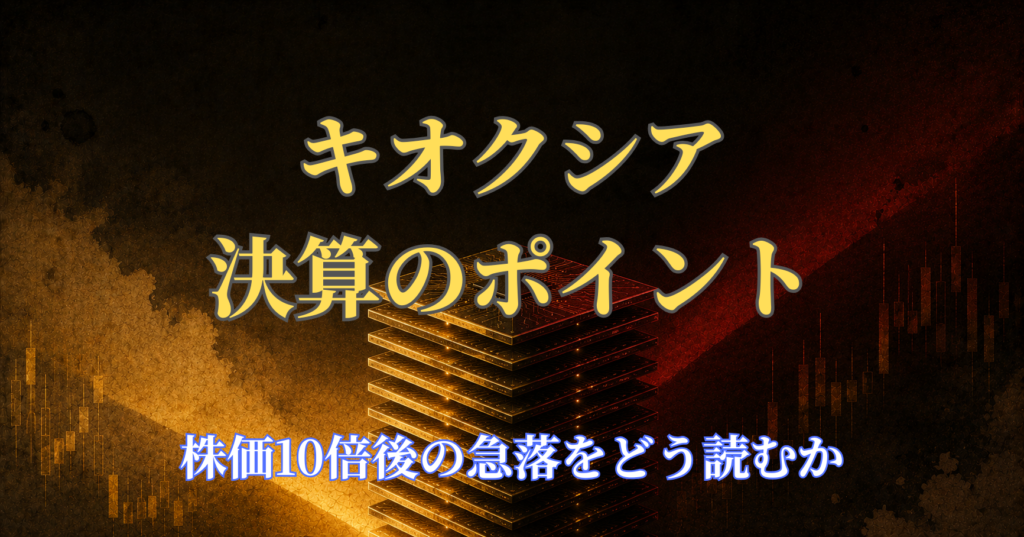 キオクシア決算のポイント