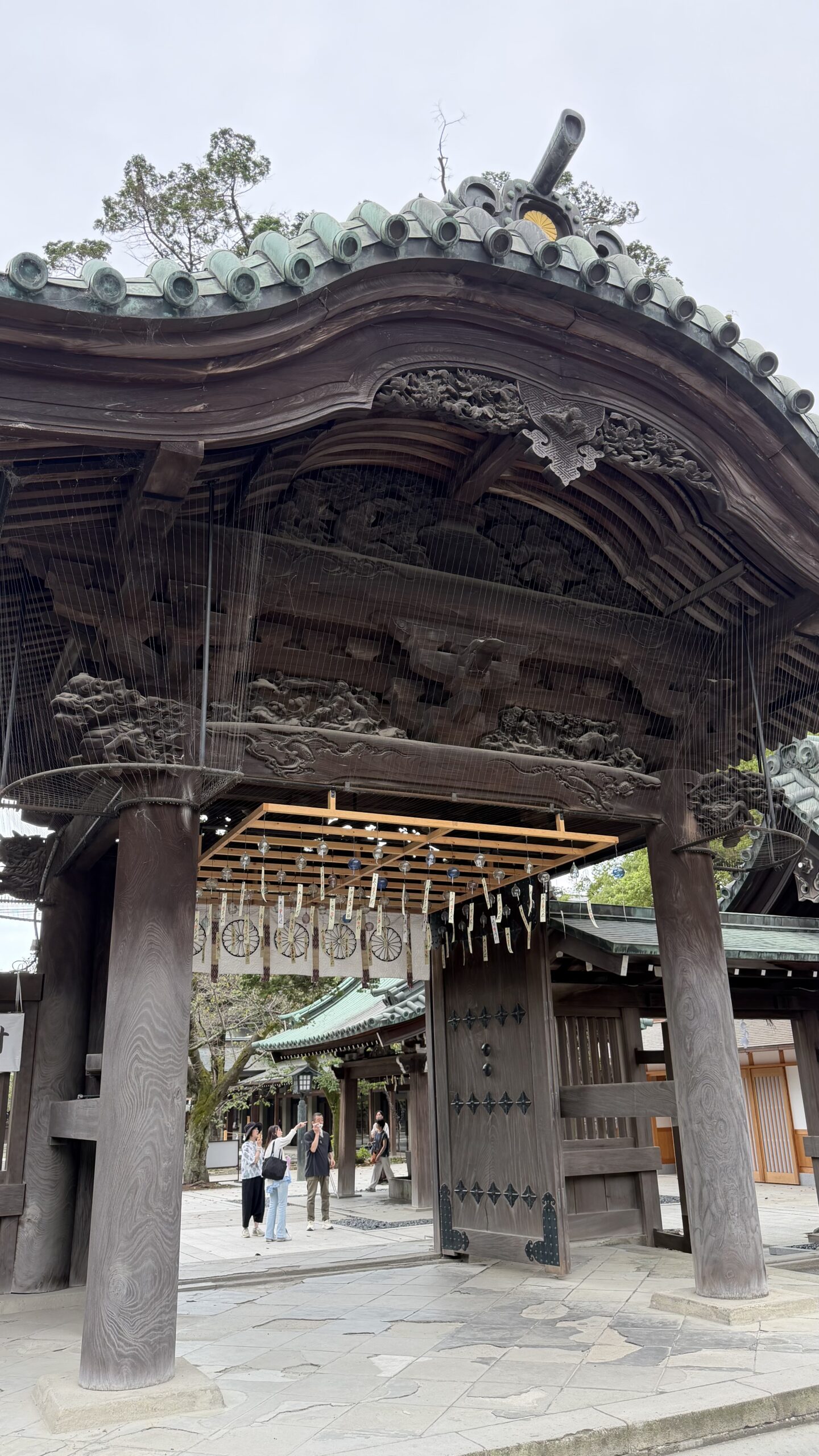 三嶋大社の神門に飾られた風鈴