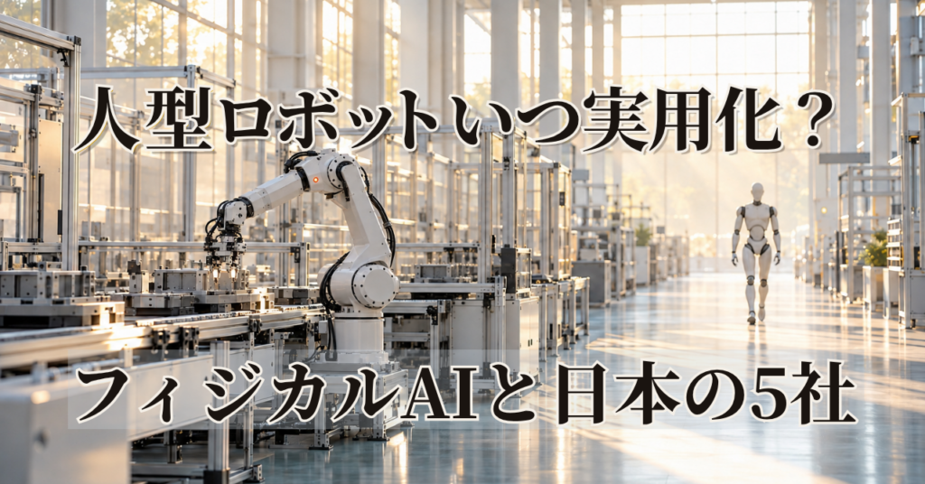 フィジカルAIとは？ヒューマノイドとの違いと関連株5社