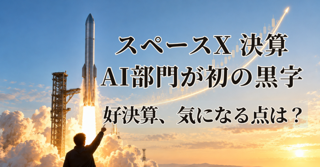 SpaceX決算 AI部門が初の黒字。好決算、気になる点は？